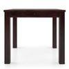 Arabia Leon Solid Wood 4 Seater Dining Table With Set Of 4 Chairs (Colour- Mustard Florals, Finish- Mahogany)