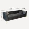 Alpha Fabric Sofa - Grey