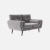 Faro Velvet 2 Seater Sofa in Grey Colour