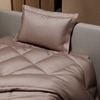 Stoa Paris Comforter for Single Bed, 300TC Satin Comforters in Champagne Colour