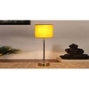 Yellow cotton with Metal Gold Table Lamp