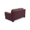 Farina 2 Seater Half Leather Sofa in Wine Colour