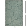 Presto Blue Geometric Hand Tufted Wool Carpet 6X9 Feet