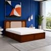 Virasat Solid Wood Comfort Queen Bed Box Storage Provincial Teak Finish Mattress 60 x 78 Inches