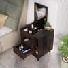 Hexa Red Engineered Wood Dressing Table in Flower Wenge Colour