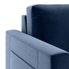 Kowloon Sectional 3 Seater Pull Out Sofa cum Bed In Lapis Blue Colour