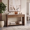 Tavo Solid Wood and Toronto Console Table In Antique Amber Finish