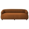 Morgen Boucle Fabric 3 Seater Sofa In Orange