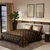 Stoa Paris Satin Comforter Set for King Size Bed 300TC Premium Bedding Midnight Glamour