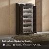 Hayes 18 Pair Shoe Rack In Dark wenge Finish