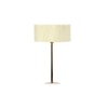 off-white cotton with Metal Gold Table Lamp