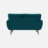 Faro Velvet 2 Seater Sofa in T Blue Colour