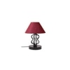Sydney Maroon jute Shade Iron Table Lamp