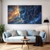 The Castle Decor Lord Shiva Wall Painting Wooden Framed 27x48 Inch (Style 11)