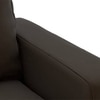 Apollo Compact Sofa (Colour : Chocolate, Cushion : Soft, Seating Capacity : Right Aligned 3 Seater + Right Aligned Chaise + Ottoman)