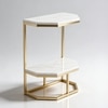 Hexa Metal Side Table in Gold Colour