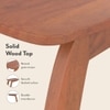 Forma Solid Wood C Table In Red Cedar Finish