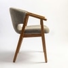 Cleffy Solid Wood Dining Chair in Brown Colour