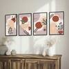 The Castle Decor Boho Abstract Botanical Wall Art Set of 4 Design 2 11x17 Inch