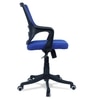 Ddeasirea Mid Back Ergonomic Chair in Blue Colour