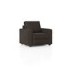 Apollo High Back 1 Seater  Fabric Sofa In Stone Grey Velvet Colour