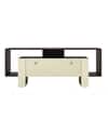 DCanape Ele Engineering Wood TV Unit Wyoming Dark Light Acacia Finish