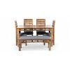 Oakmont Sheesham Wood Accent 6 Seater Dining Table Set