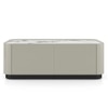 Dorian Engineered Wood Coffee Table With Ceramic Top in Taupe High Gloss Finish