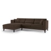 Lewis Sectional Sofa (Colour : Mocha, Cushion : Soft, Seater : Left Aligned 3 Seater + Left Aligned Chaise)