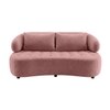Henry Velvet 2 Seater Sofa Peach color