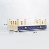 D'Dass White Mdf and Sheesham Wooden Temple For Pooja