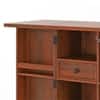 Caledonia Solid Wood Bar Cabinet (Honey Finish)