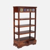 Sheesham Solid Wood  Bookshelf in Honey Oak Finish