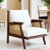 Editor One Seater Sofa Chair in Teak Finish