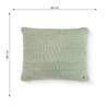 Violette Arch Green Cotton Knitted Decorative Cushion Cover 16 x 16 Inches
