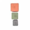 Galvanized Rectangular Metal Onion Potato Garlic Storage Container Set In Multicolor Colour