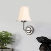 Devansh Steel Cotton Wall Mounted Lamp With Cotton Off White Shade