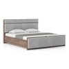 Rio Engineered Wood King Size Hydraulic Storage Bed In Granite Weave
