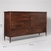 Reyna Solid Wood Chest of Drawers in Brown Colour