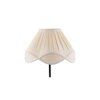Bryden Off White Fabric Shade Table Lamp with Black Iron Base