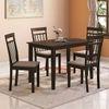 Ava 4 Seater Dining Table Set in Umber Walnut Finish