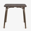 Arco Stainless Steel Square Outdoor Dining Table in Brown Colour