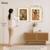 Mughal Women Flower Garden Set of 2 Framed Posters Wall Art 45x60 cm