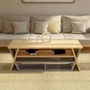 Interlock Engineered Wood Center Table in Beige Colour