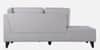 Garcia 5 Seater Fabric Sofa with Right Hand Side Lounger in Cream Beige