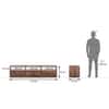 Carmond Solid Wood Free Standing TV Unit in Teak Finish