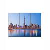 Truss Blue Pink Pieces Toronto Skyline Framed Canvas Canvas Wall Prints Set of 3 Multicolor Matte