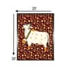 Pichwai Cow Canvas Wall Prints Canvas Wall Prints Set of 1 Multicolor Matte.
