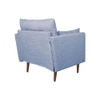 Arihana Fabric Arm Chair in Blue Color