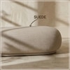 Eliteelegance Wood Ottoman With Upholstery Non Storage Sofa In Grey Colour